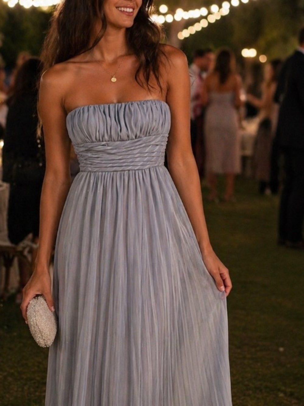 Gown Silver Striped